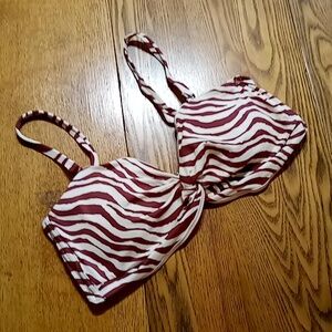 Andie Womens Bikini LARGE Swim CAPRI TOP Padded NEW Resort Beach Vacation Pool